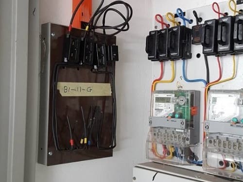 TNB meter panel installation for new electricity supply