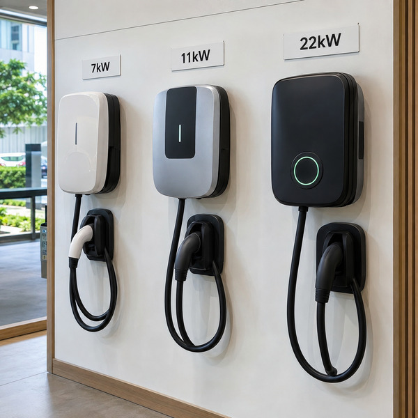 Perbandingan EV charger 7kW 11kW dan 22kW