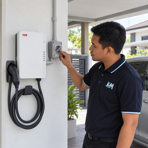 EV charger trip semasa mengecas kereta elektrik