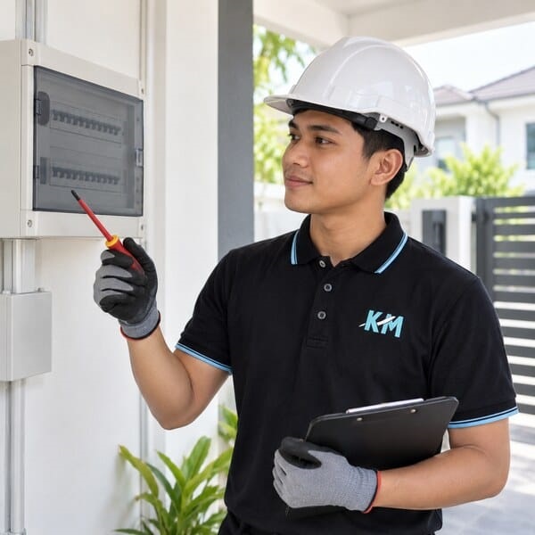 Latihan praktikal pendawaian elektrik bersama Kristal Maya