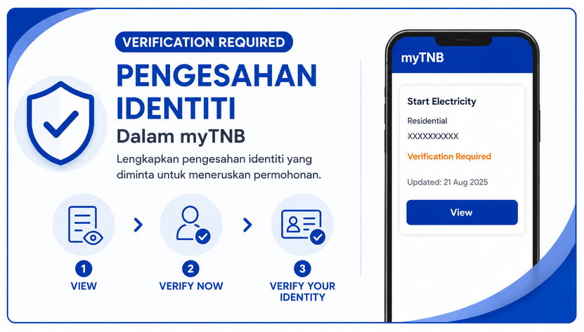 How to complete myTNB verification and identity verification