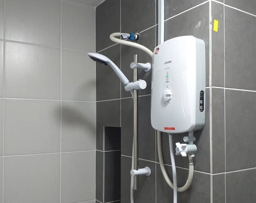 upah pasang water heater