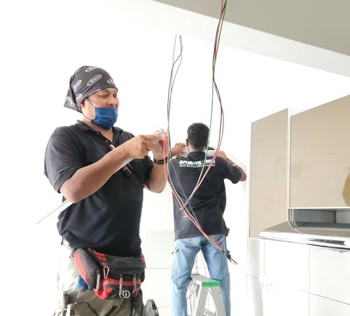 Electrical rewiring and replacement of old wiring