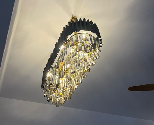 pemasangan lampu chandelier 3