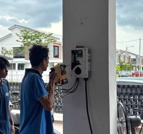 Wiring EV charger rumah